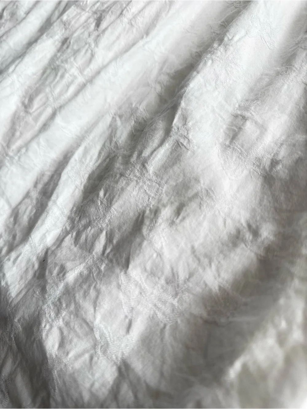 Pretty White Puff-Sleeve Cotton Dress